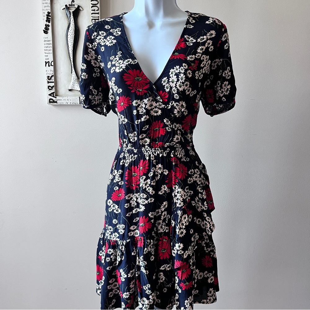 Madewell Retro Flounce Ruffle Dress - Size 2